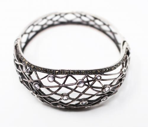 PULSERA ESCLAVA CALADA Y ABOMBADA