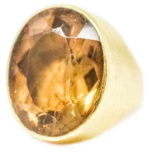 ANILLO CON CUARZO FUMÉ