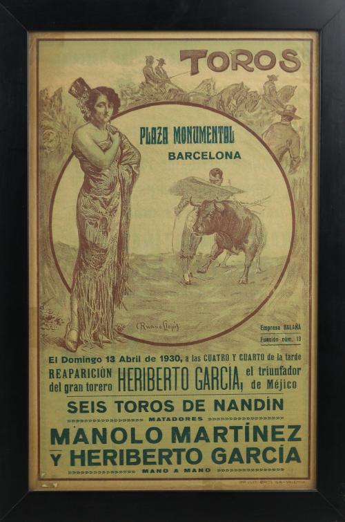 "CARTEL DE CORRIDA DE TOROS"