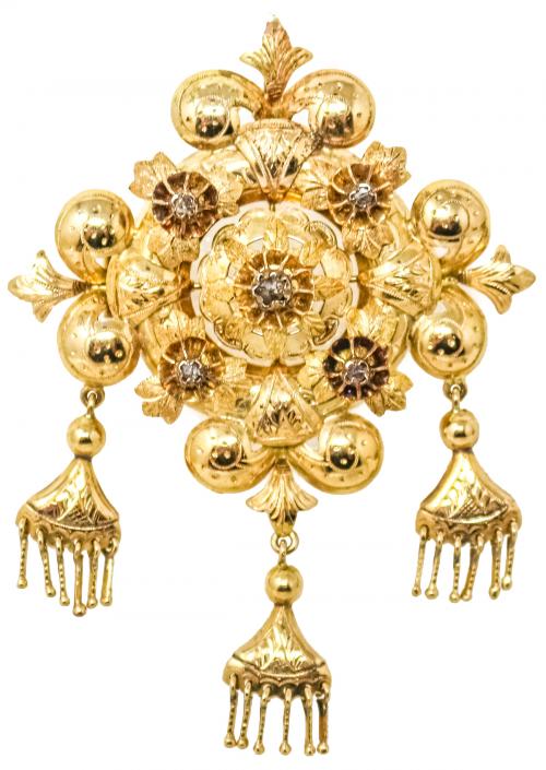 BROCHE COLGANTE VALENCIANO DEL S.XIX