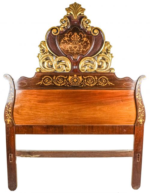 CABEZAL DE CAMA ISABELINO DEL SEGUNDO TERCIO DEL S.XIX