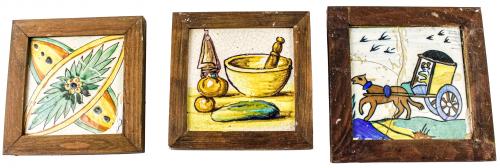 CONJUNTO DE BALDOSAS ENMARCADAS DEL PRIMER TERCIO S.XX