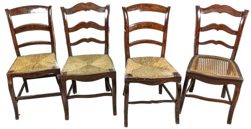 CONJUNTO DE OCHO SILLAS ISABELINAS