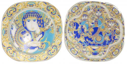 PAREJA DE PLATOS DE LA MANUFACTURA ROSENTHAL