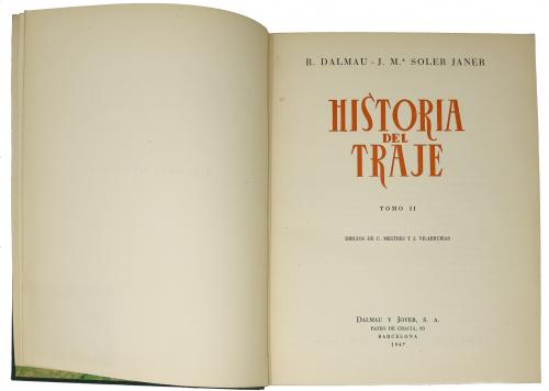 "HISTORIA DEL TRAJE"