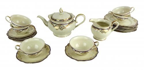JUEGO DE TÉ ALEMÁN "ROSENTHAL" DE MEDIADOS DEL S.XX