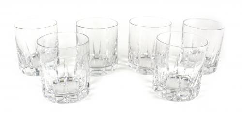 CONJUNTO DE SEIS VASOS DE WHIKY DEL ÚLTIMO TERCIO S.XX
