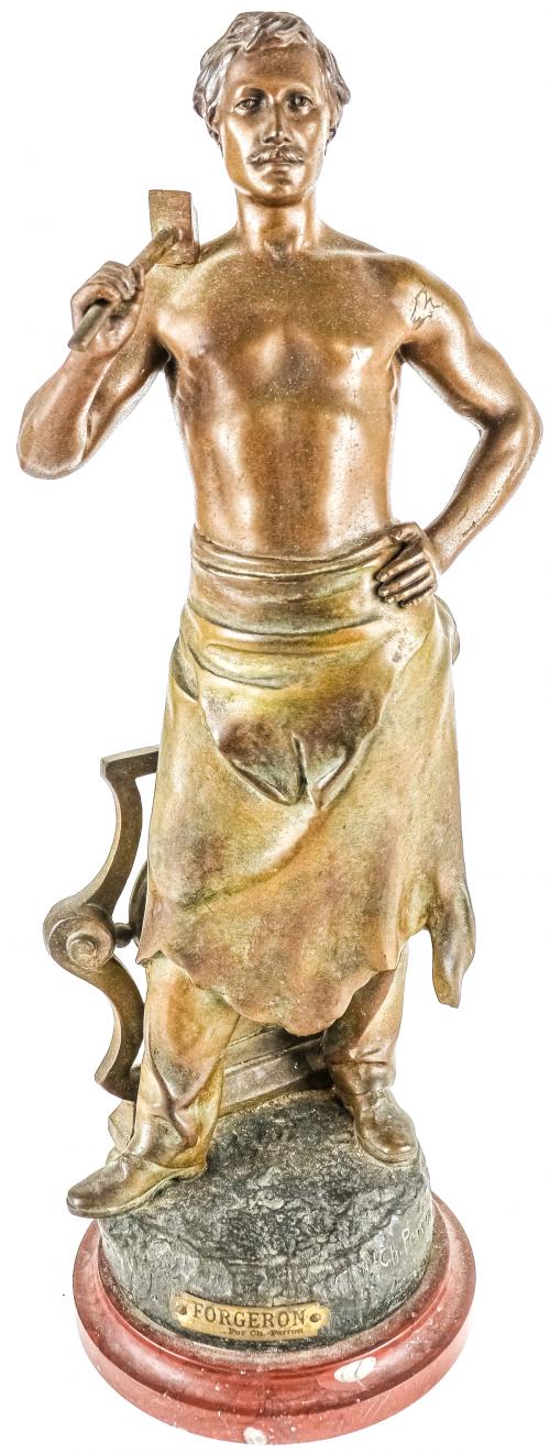 FIGURA EN CALAMINA DE PRINCIPIOS DEL S.XX