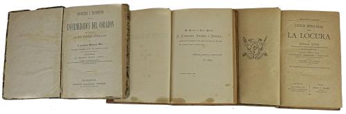 TRES LIBROS DE MEDICINA DE FINALES DEL S. XIX