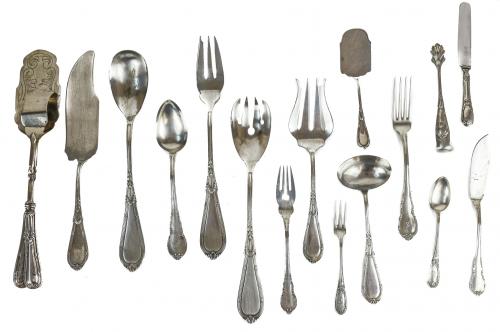 CUBERTERÍA EN PLATA DE PRINCIPIOS DEL S.XX