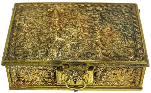 CAJA EN BRONCE DE PIRINCIPIOS DEL S.XX