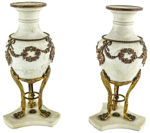 PAREJA DE JARRONES DECORATIVOS FRANCESES