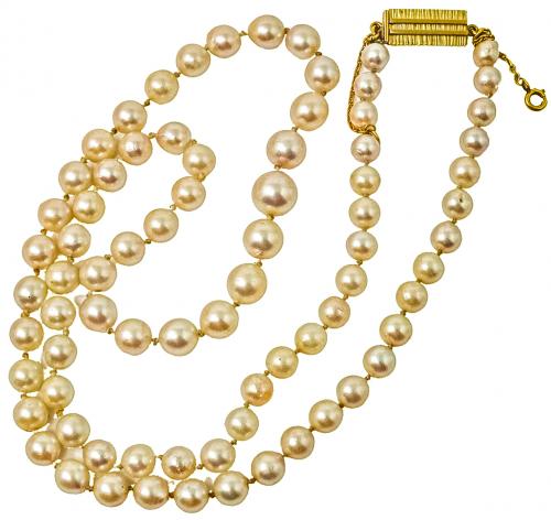 COLLAR DE PERLAS CULTIVADAS AÑOS 60