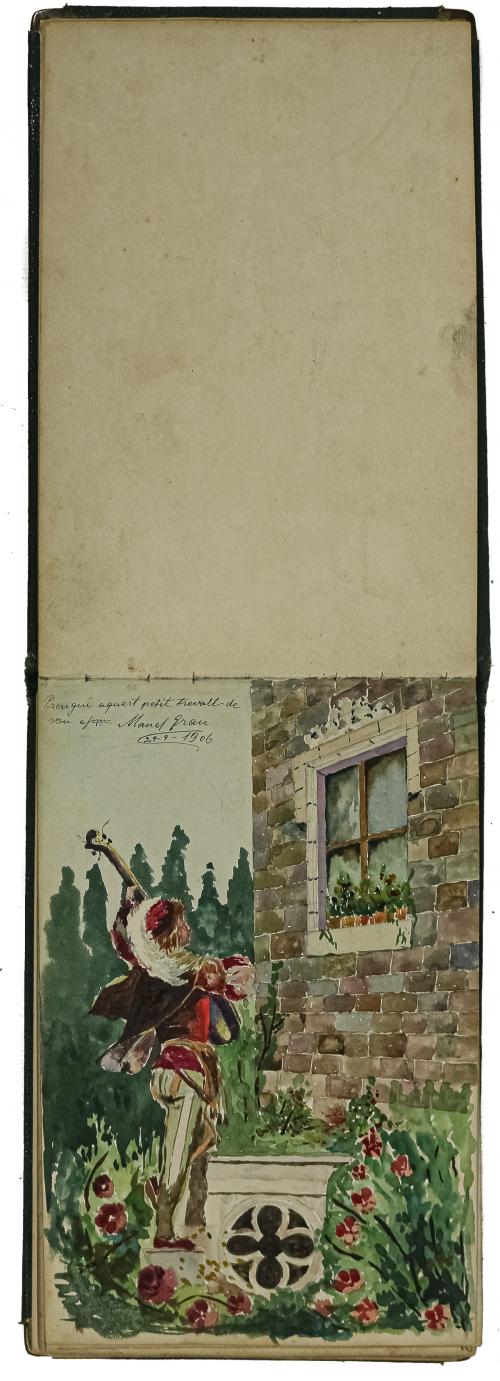 CUADERNO DE VISITAS CON OBRAS DE VARIOS ARTISTAS