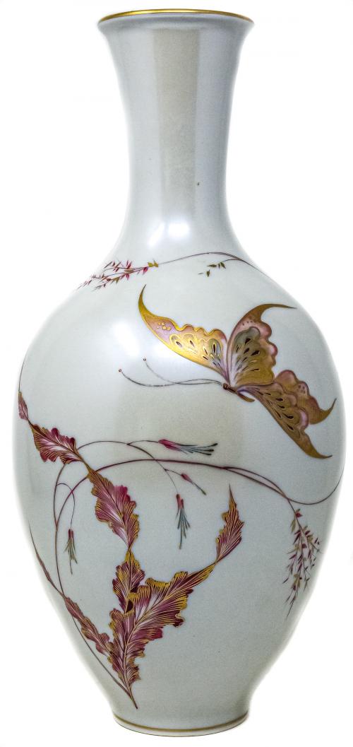 JARRÓN EN PORCELANA "HENRICH" DE LA SEGUNA MITAD S.XX