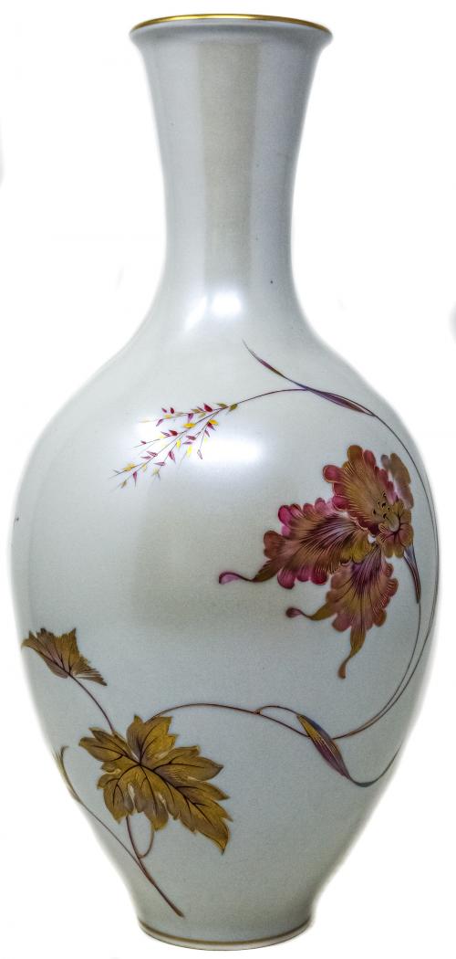 JARRÓN EN PORCELANA "HENRICH" DE LA SEGUNA MITAD S.XX