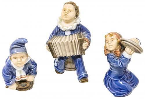 TRES FIGURITAS EN PORCELANA "ROYAL COPENHAGEN" 