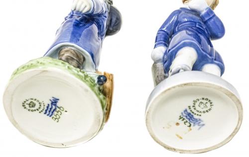DOS FIGURAS EN PORCELANA "ROYAL COPENHAGEN"