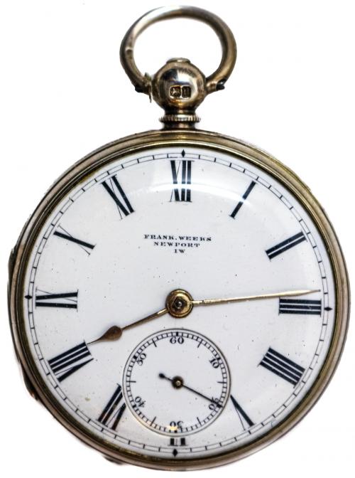 RELOJ DE BOLSILLO FRANK WEEKS, CIRCA 1868