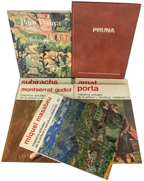 SIETE LIBROS SOBRE ARTISTAS CATALANES