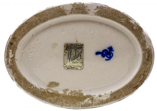 CAJA EN PORCELANA CAPODIMONTE PRIMER TERCIO S.XX