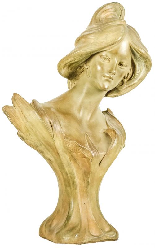 BUSTO EN TERRACOTA DE ESCUELA FRANCESA
