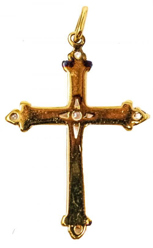 CRUZ COLGANTE CON CIRCONITAS