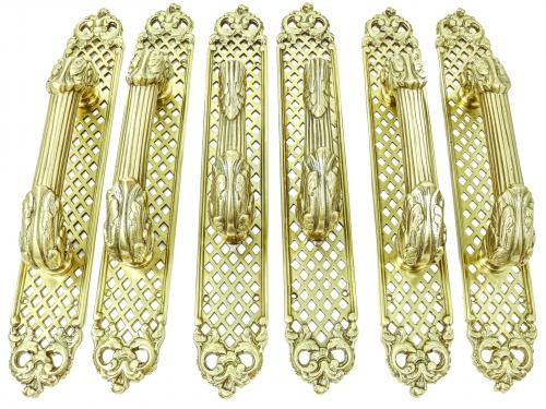LOTE DE TIRADORES EN BRONCE