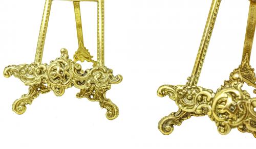 PAREJA DE PEQUEÑOS ATRILES EN BRONCE