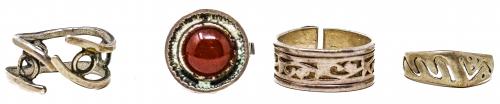 CUATRO ANILLOS DE PLATA