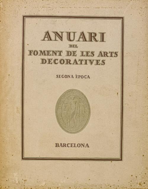 "ANUARI DEL FOMENT DE LES ARTS DECORATIVES" 