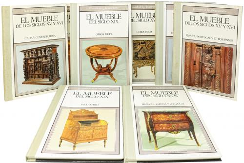 OCHO LIBROS SOBRE MOBILIARIO