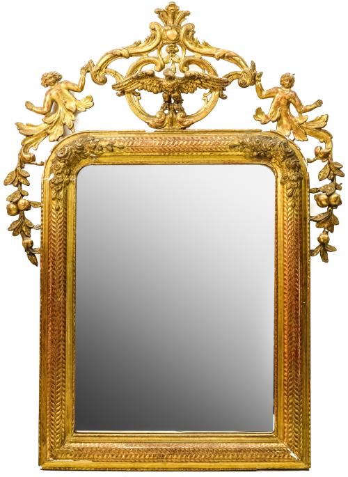 ESPEJO DE PARED FRANCÉS DEL SIGLO XIX