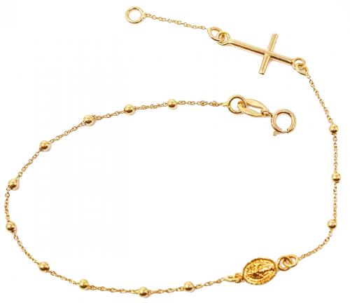PULSERA ROSARIO DE ORO