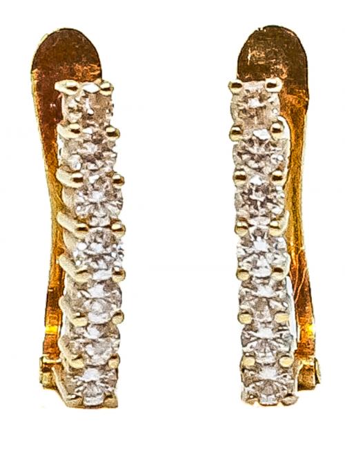 PENDIENTES CON BRILLANTES