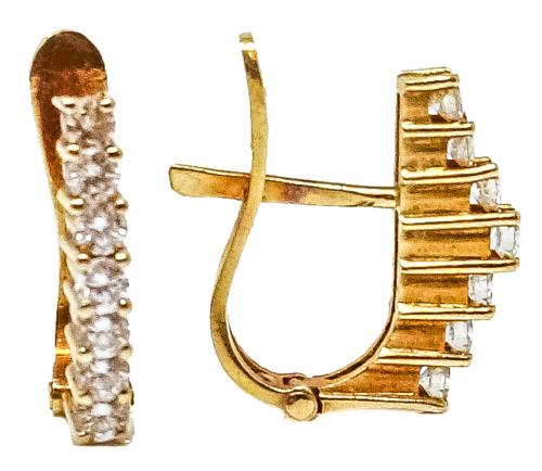 PENDIENTES CON BRILLANTES