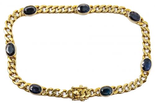 PULSERA CON SIETE ZAFIROS