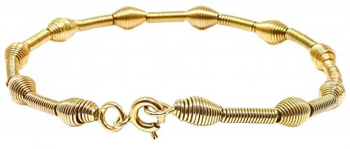 PULSERA DE ORO SEMIRIGIDA