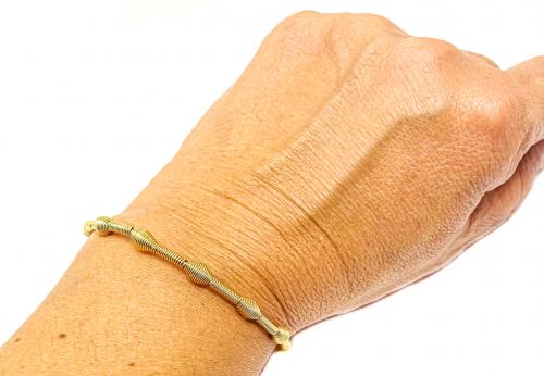 PULSERA DE ORO SEMIRIGIDA
