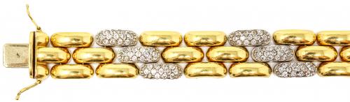 PULSERA ANCHA BICOLOR