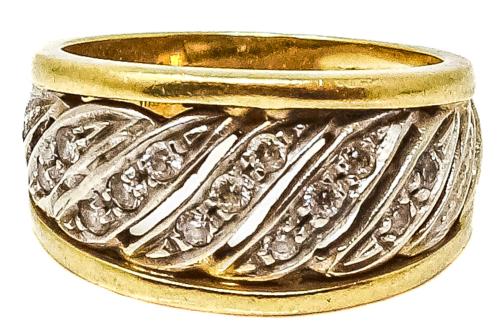 ANILLO DE ORO CON CIRCONITAS