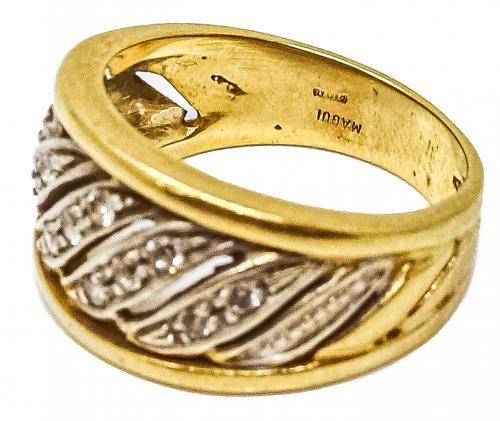 ANILLO DE ORO CON CIRCONITAS