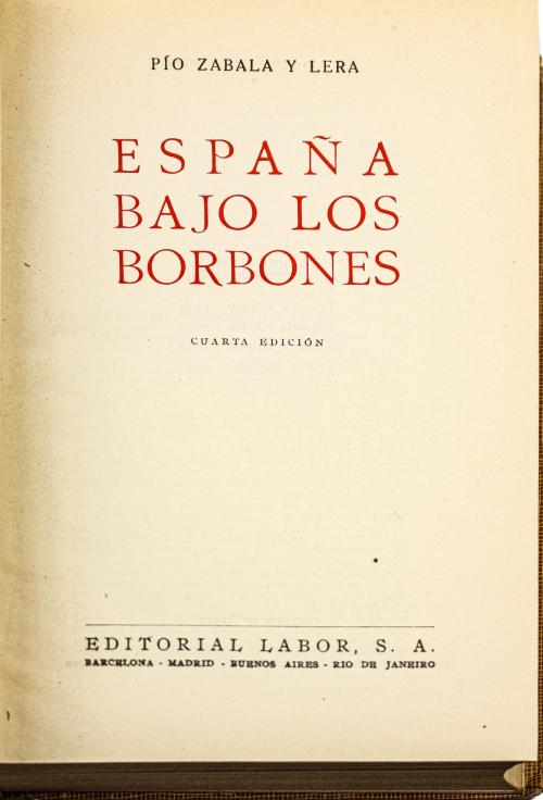 "ESPAÑA BAJO LOS BORBONES"
