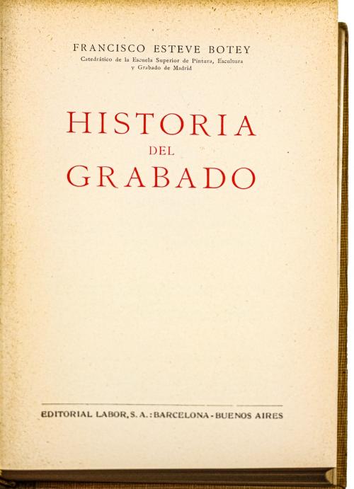 "HISTÓRIA DEL GRABADO"