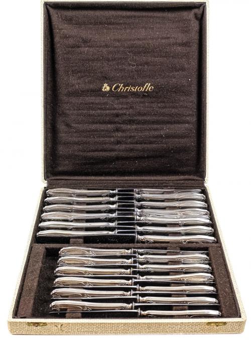 CONJUNTO DE 24 CUCHILLOS "CHRISTOFLE"