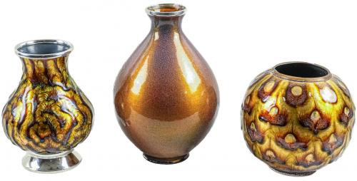 TRES JARRONES DEL ÚLTIMO TERCIO S.XX