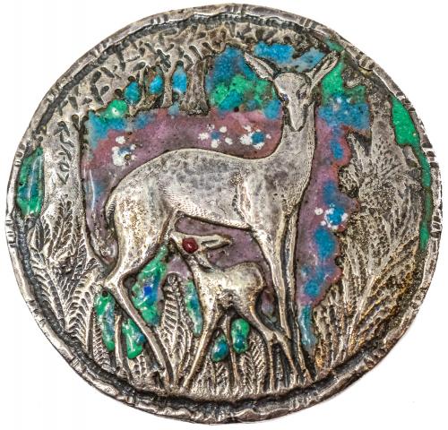 BROCHE FRANCÉS DE MEDIADOS S.XX