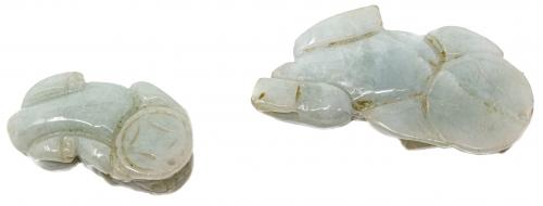 PAREJA DE AMULETOS DE JADE