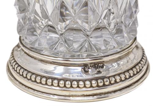 CONJUNTO DE SEIS PEQUEÑOS JARRONES EN CRISTAL