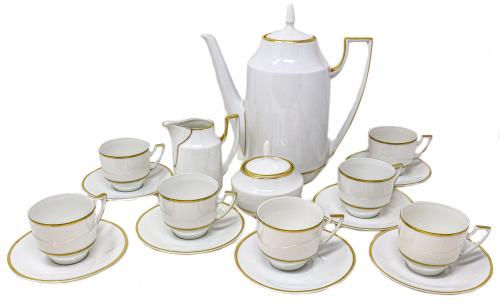 JUEGO DE CAFÉ PARA 7 SERVICIOS DEL SEGUNDO TERCIO S.XX